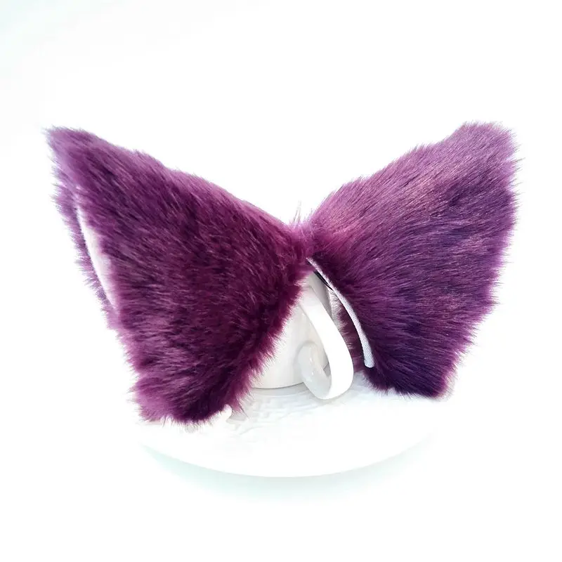 Inu x Boku SS Fox Ear Cat Ears Hair Pin Bobby Pin Plush Headwear Cosplay Hair Accessories Decorations Accessory Christmas Cute - Цвет: 11