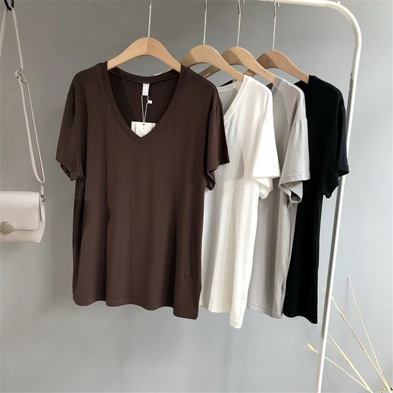 المتناثرة جماليات مثير الأزياء التي شيرت المرأة القطن 2019 موديس زائد حجم T قميص فام نعرفكم كوريا قصيرة الأكمام قمم و المحملات المتناثرة جماليات مثير الأزياء التي شيرت المرأة القطن 2019 موديس زائد حجم T قميص فام نعرفكم كوريا قصيرة الأكمام قمم و المحملات