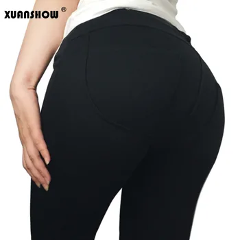 

Autumn Winter Fashion Push Up Casual Leggings Fitness Women Sexy Gothic Solid Ankel Pencil Pants Bodybuilding Clothing