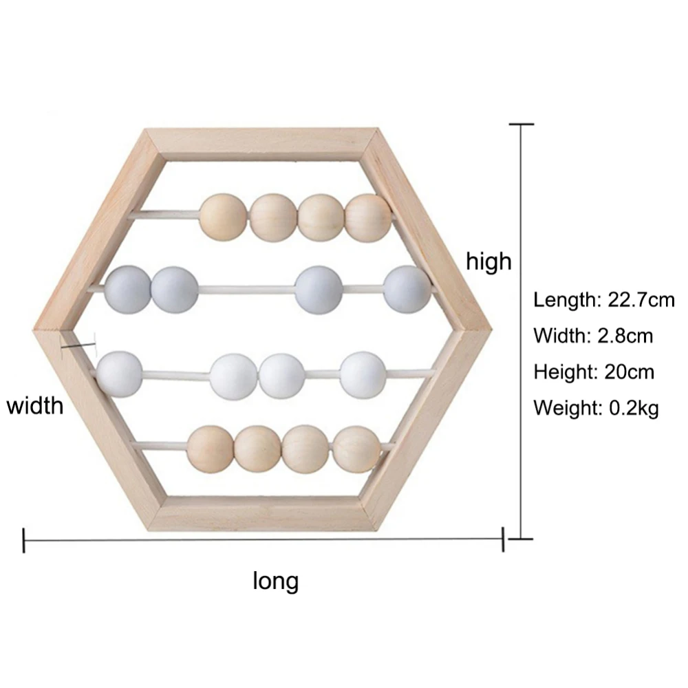 Ранняя обучающая головоломка игрушка цифры подсчета счетные бусины Математика Деревянные бусины игрушка 22,7*2,8*20 см
