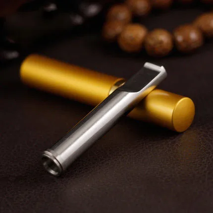 

8mm/5mm cigarette Silver hand-polished non-plated stainless steel cigarette holder Circulation type filter rods cleaned