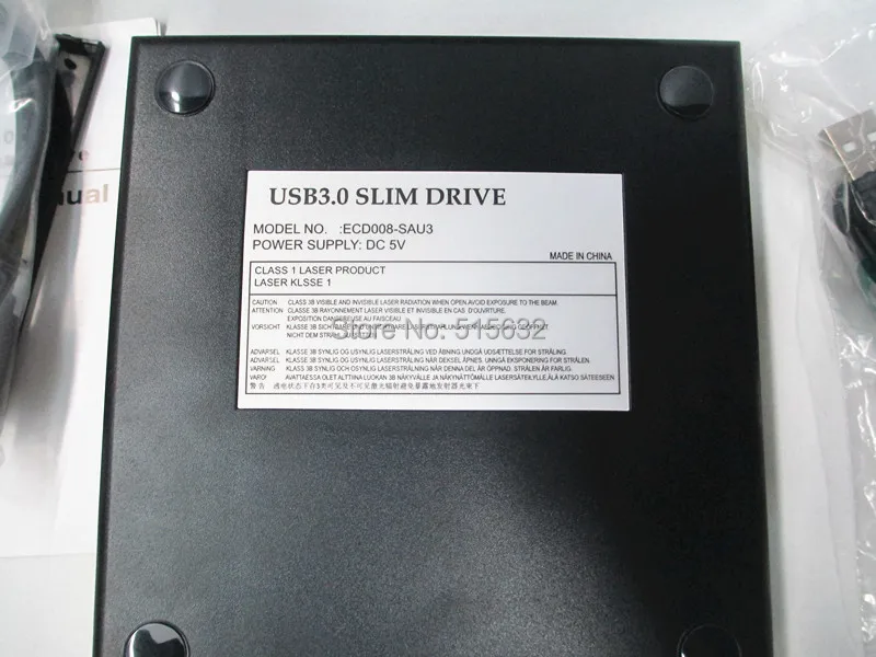 NEW! USB 3.0 super slim SATA 12.7mm blu-ray DVD CD Drive USB external case Enclosure