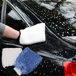 Авто Уход за краской автомобиля детализация моющиеся перчатки мягкая губка Чистка автомобиля Простота в использовании