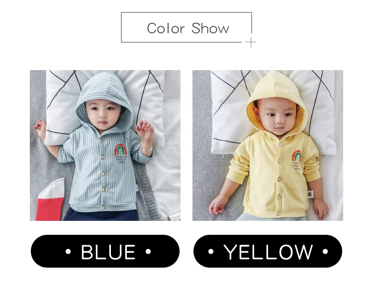 Lemonmiyu Children's Jackets Coat Boys Girls Hooded Cartoon Spring Autumn Baby Coat Cotton Casual Letter Striped Newborn Jackets