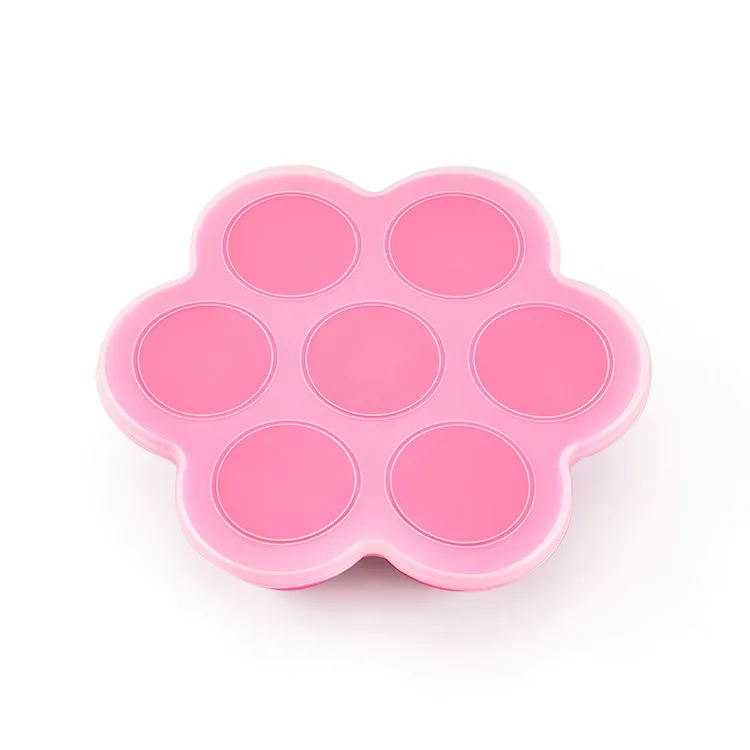 Детская силиконовая тарелка, миска для кормления детей, силиконовая тарелка для еды, поднос для малышей, BPA Free - Цвет: Pink-M