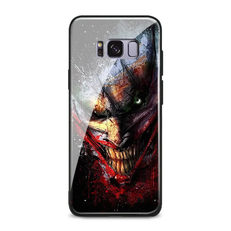 Мягкий силиконовый чехол для телефона Joker из гладкого стекла для samsung Galaxy S7 Edge S8 S9 S10e S10Plus Note 10 8 9 10 PLUS