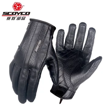 

2018 Summer New SCOYCO Motorcycle Comfortable Gloves Riding Locomotive Retro Summer Breathable Touchscreen Motorbike Gloves MC50