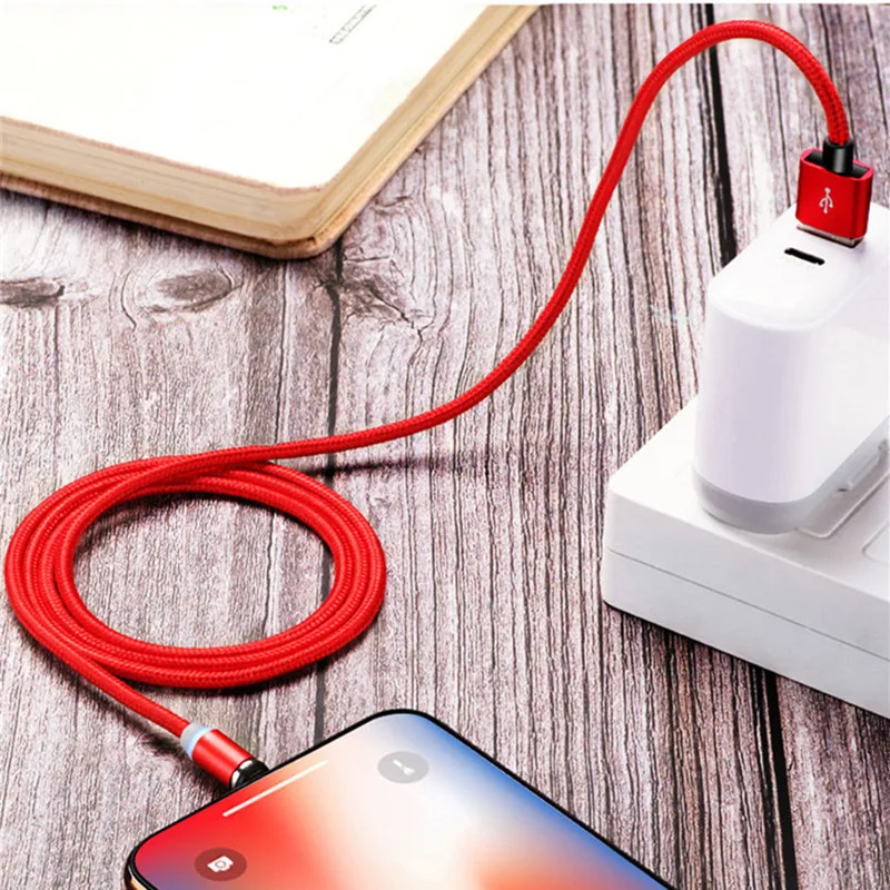 Светодиодный магнитный usb кабель для зарядки кабеля USB type C Магнитный зарядный