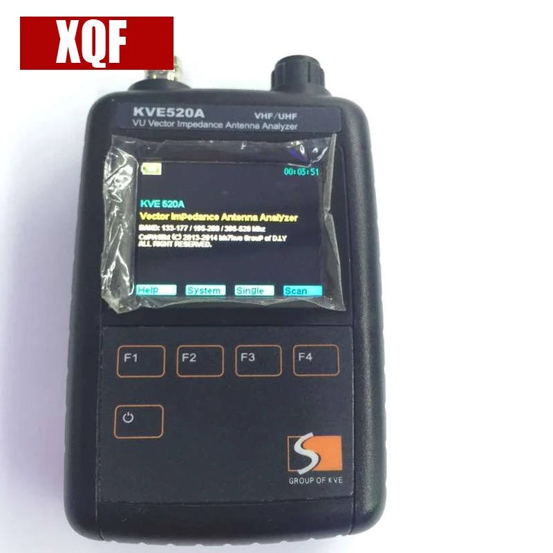 

XQF Newest KVE520A VHF/UHF VU Vector Impedance Antenna Analyzer + 5pcs Adapters for Amateur HAM Radios Vector Radio KVE 520A