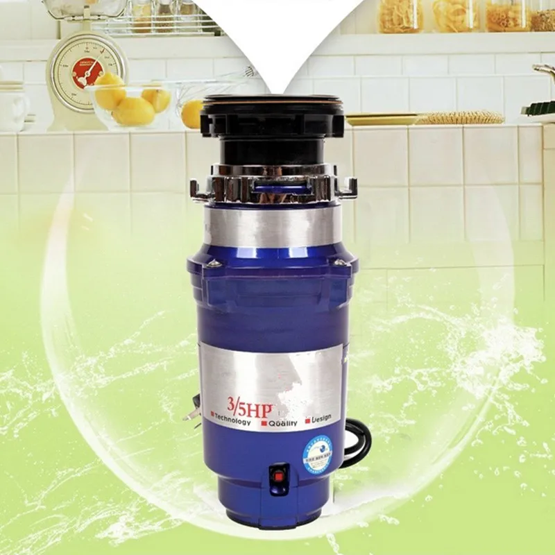

Free shipping 220V kitchen food waste disposer with overload protection and air switch
