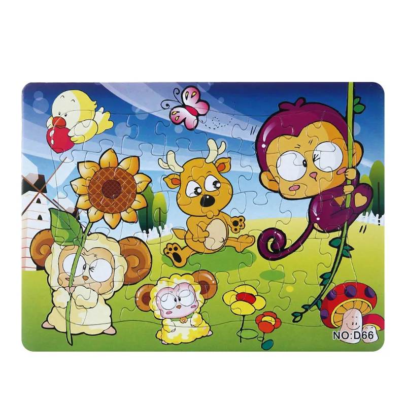 

3D Paper jigsaw puzzles toys for children kids toys brinquedos Animal Park puzzle educational Baby toys Monkey Puzles