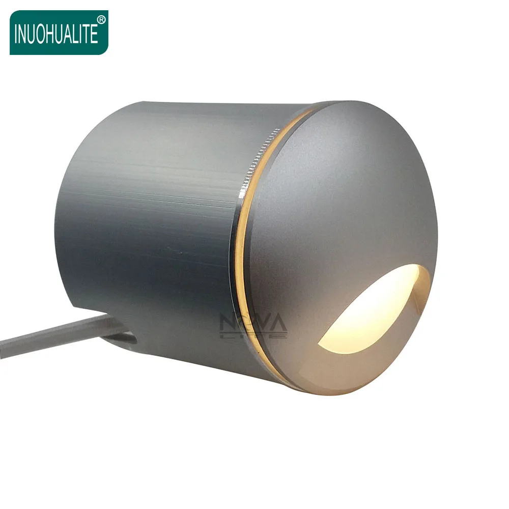 

6 driver 6lightings AC100 to AC240V Input Aluminum Installation tube LED Frosted Acrylic IP23 Recessed Wall Lamp 2W