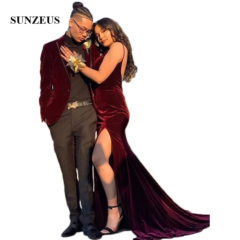 velvet graduation dress