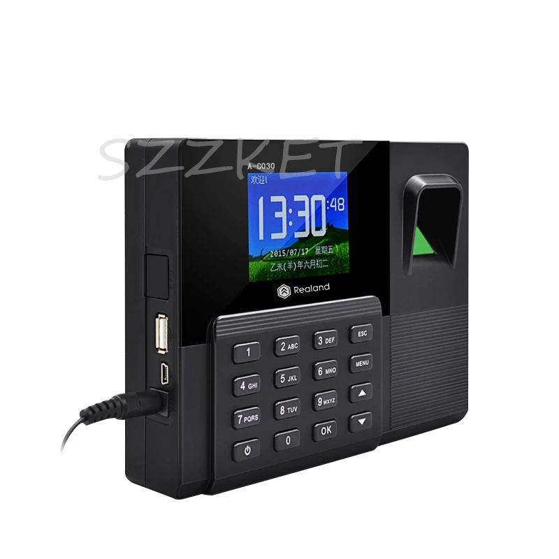 Fingerprint attendance machine ID card attendance punch card machine in English Multifunction