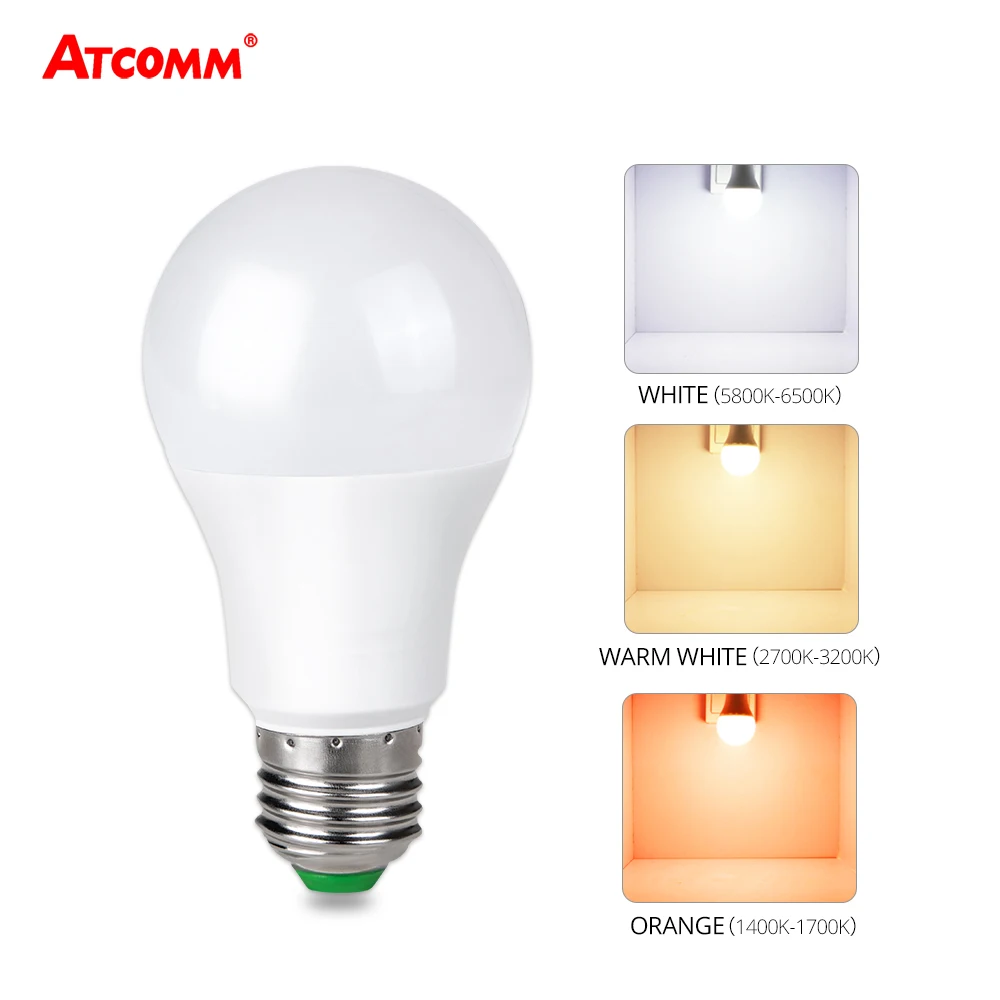 10W 15W Ampule LED E27 B22 Photosensitive Bulb Dusk to Dawn Lamp 85