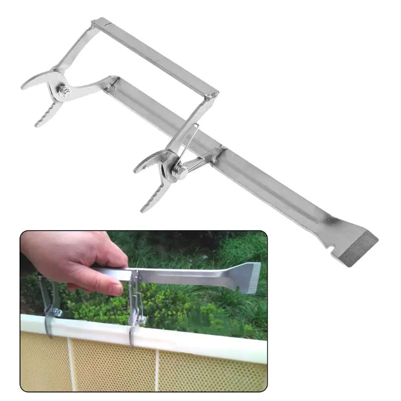 

Beehive Clip Stainless Steel Frame Capture Clamp Grasp With Knife Bee Case Cap Beekeeping Tools Equipment Clips High Quality