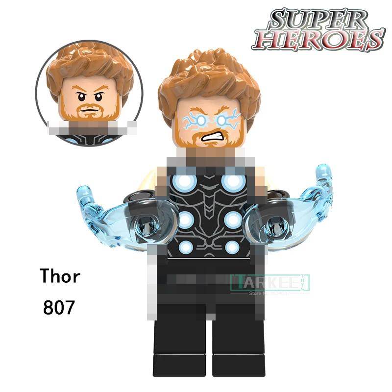 8 шт./лот здания Конструкторы Heimdall палач Super Heroes удовольствия модель Игрушечные