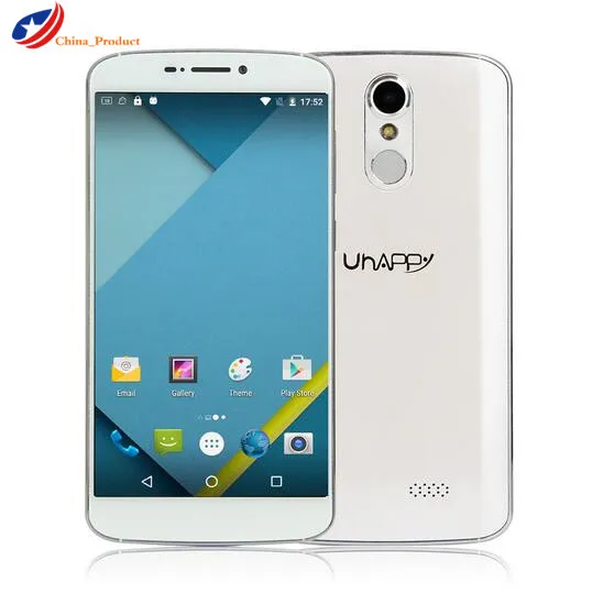 Original UHAPPY UP350 Fingerprint MT6737 Quad Core Android 6.0 2GB RAM 16GB ROM Smartphone 1280x720 5.5 Inch 4G Unlock Cellphone