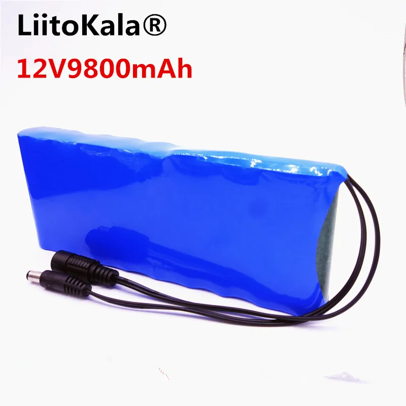 Liitokala 12v 9800 mAh литиевая аккумуляторная батарея 3S3P Конденсатор DC монитор камеры CCTV