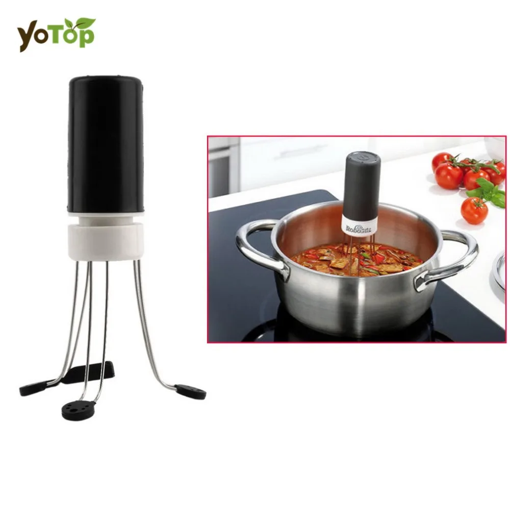 

YOTOP 3 Speeds Cordless Stir Crazy Stick Blender Mixer Automatic Hands Free Kitchen Utensil Food Sauce Auto Stirrer