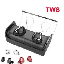 TWS 5,0 True беспроводные стерео наушники Bluetooth 5,0 спортивные наушники с двойным микрофоном прослушивание музыки мини-гарнитура