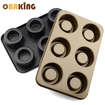 

OBRKING Steel Non-Stick Cake Mold Jelly Cupcake Pans Chocolate Fondant DIY Decoration Cookie Mould Kitchen Baking Tools
