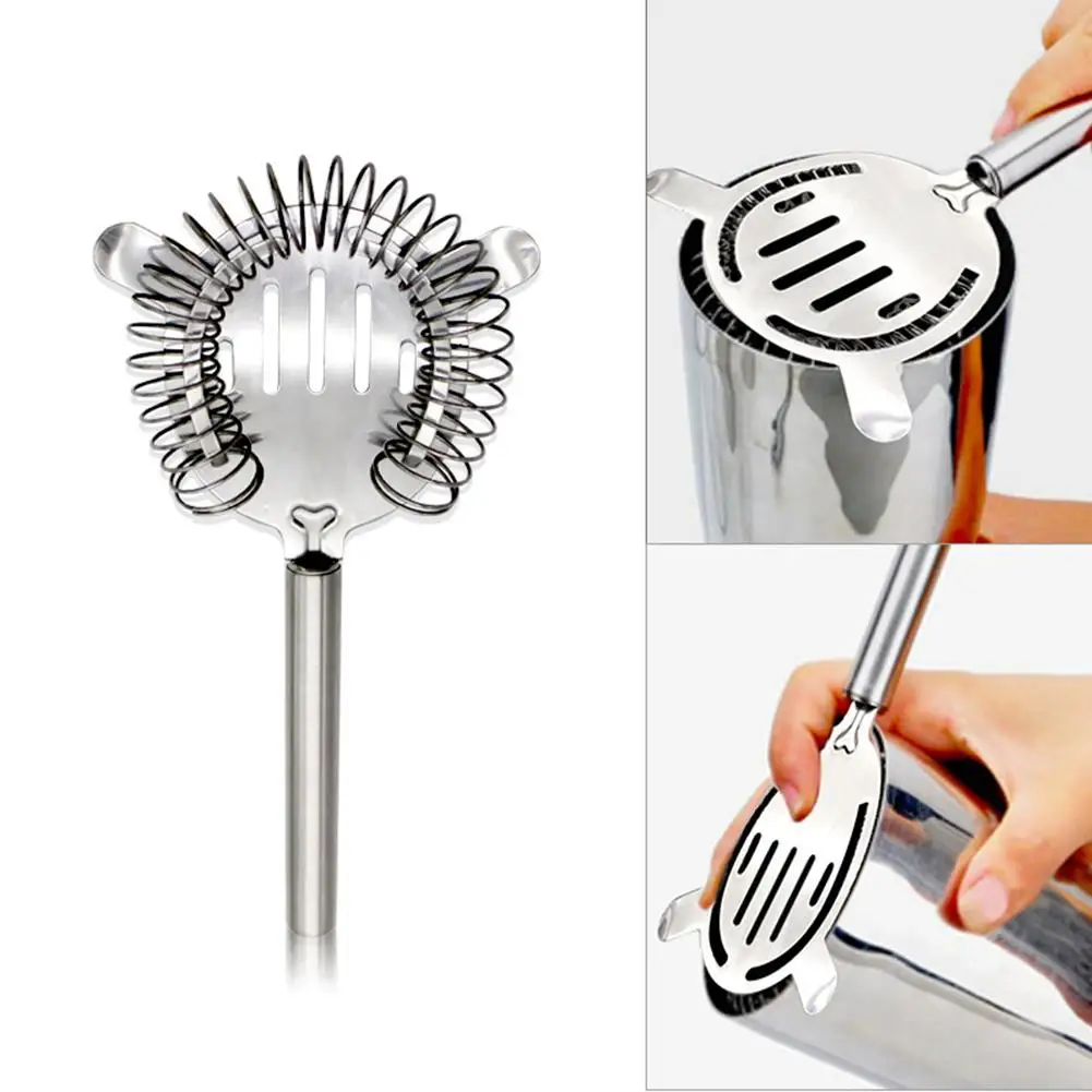 1pc Stainless Steel Filter Drink Cocktail Strainer Wine Mixer Bar