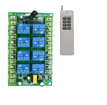 

1000M Long range AC 220V 8CH Radio Controller RF Wireless Remote Control Switch Transmitter+Receiver for applicance