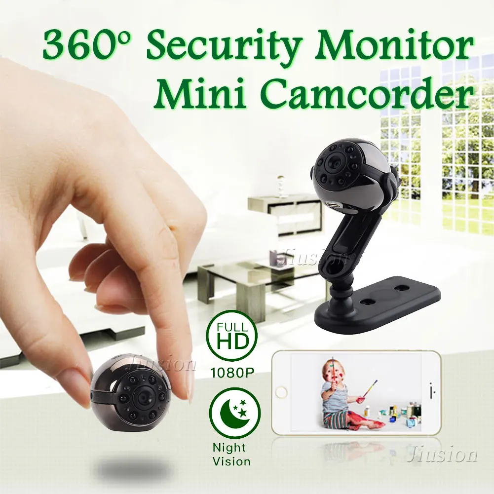 

Camera Nanny Mini DV DVR 1080P Full HD SQ9 Panoramic 360 Degree Sport Car Cam Night Vision Video Voice Recorder Micro Camcorder