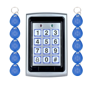 

Metal RIFD out door keyboard access control Keypad rfid card reader for security system