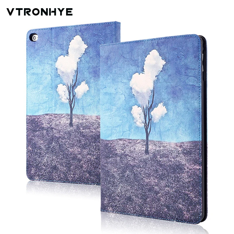 

High Quality Fashion Painted Case Cover For Apple iPad Pro 9.7 inch Funda Tablet cases PU Leather Stand Shell +Stylus pen