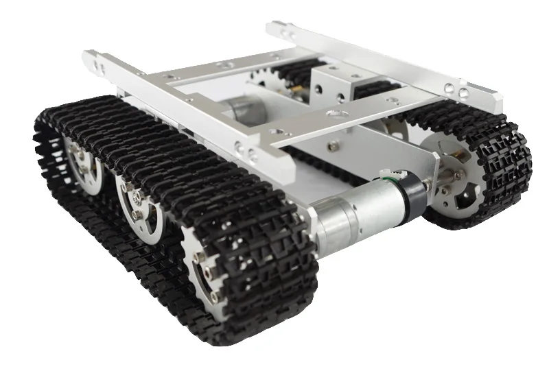 

Hello Maker T100-M Silver Alloy DIY Tank Chassis Robbot Chassis