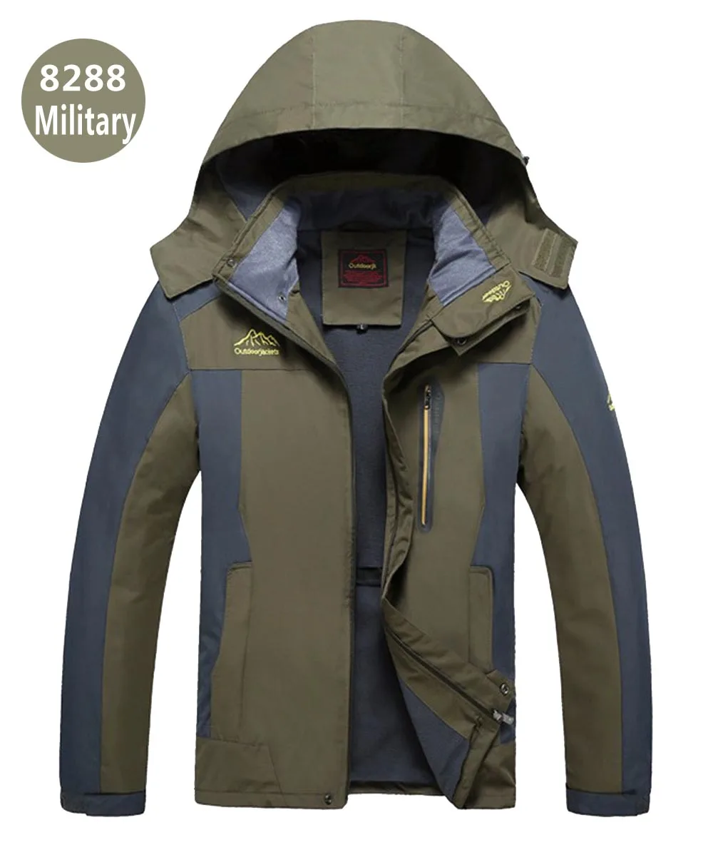 Мужская куртка TANG на весну и осень, качественная, брендовая, водонепроницаемая, ветрозащитная куртка, пальто для туризма, мужская куртка, Размер 6XL 7XL 8XL