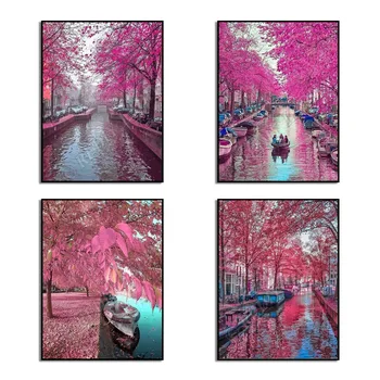 

5D Diamond Painting Autumn Trees DIY Full Square / Round Diamond Embroidery Mosaic Picture of Rhinestones Needlework Home Decor