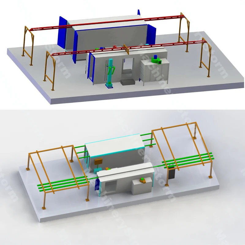 Manual powder coating system -detail