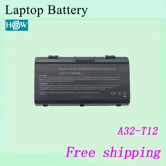 4400mah A32 T12 T12C T12Er T12Fg T12Jg T12Mg T12Ug запасные батареи|laptop battery|replacement laptop batteriesbattery for asus |
