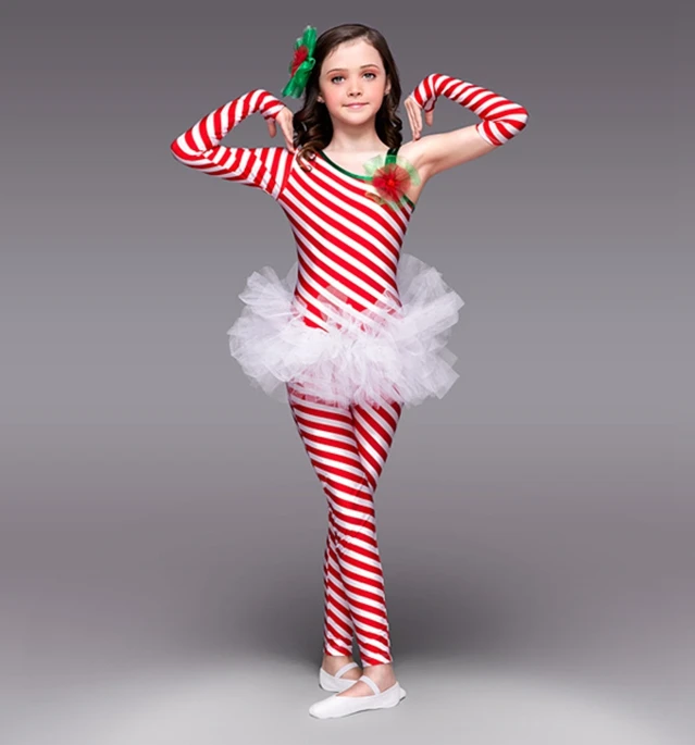 Оригинальный одной полосой балетные костюмы танцевальная одежда для девочек костюм Новый Одежда для выступлений Европа