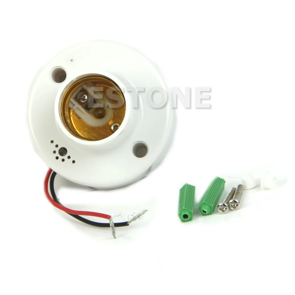 OOTDTYFree Shipping E27 220V Lamp Holder Sound Voice Control Induction
