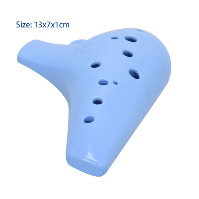 12 Hole Ocarina C Key Alto Flute-Ocarina Resin Material Flute Professional Musical Instruments Flauta For Music Lovers Pink Blue