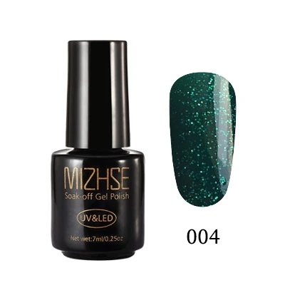 MIZHSE зеленый Алмазный цветной гель УФ-гель для ногтей светодиодный Гель-лак для полировки замачиваемый УФ-гель для ногтей лак для ногтей - Цвет: 004