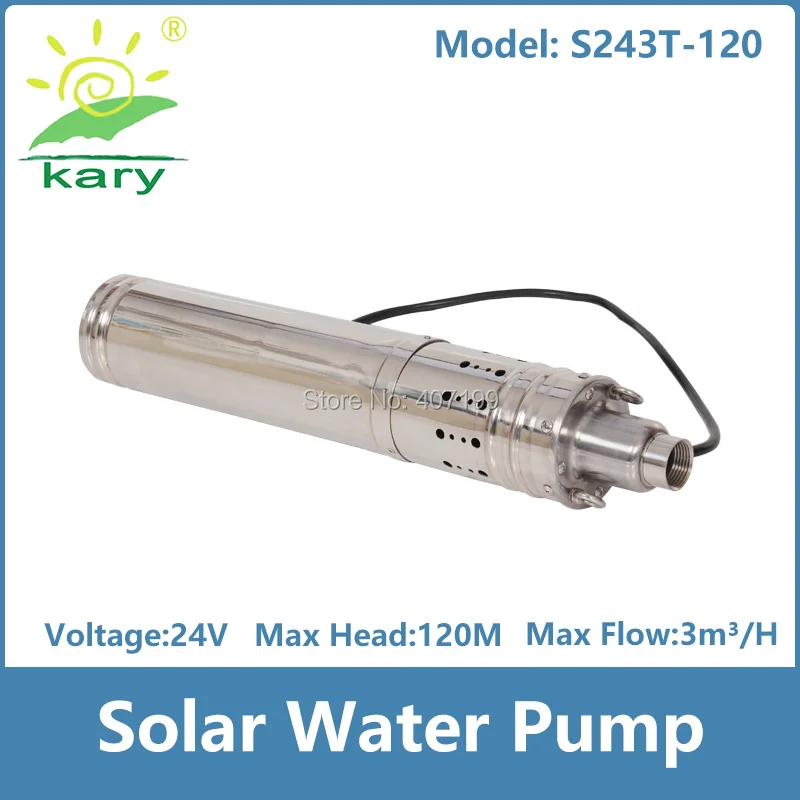 

1HP 1.5HP Dc 24v lift 120m flow3000L/H solar powerd water pump for agricultural irrigation with built-in controller