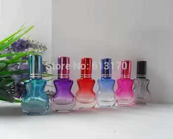

10ML Glass Perfume Bottle Colorful Small parfum Pump Vials Empty Refillable Spray Atomizer DIY Sample Container