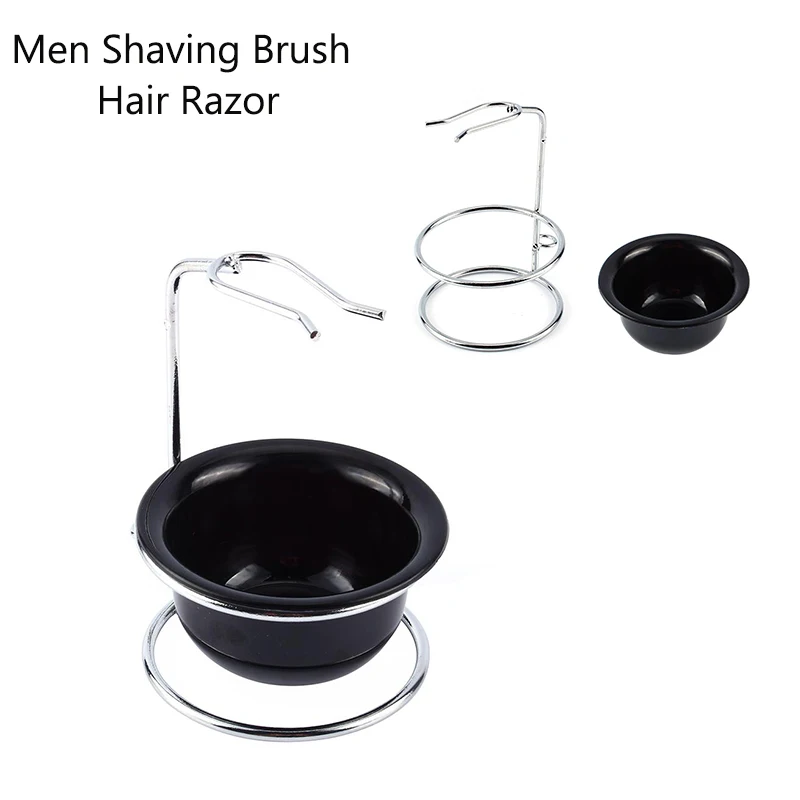 Долговечное лезвие для бритвы из нержавеющей стали, подставка держатель ABS, чаша для бритья/кружка, борода и расческа для усов, мужские