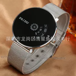 Бизнес стальной ремень кварцевые женские часы для отдыха непромокаемые мужские часы унисекс Женские часы