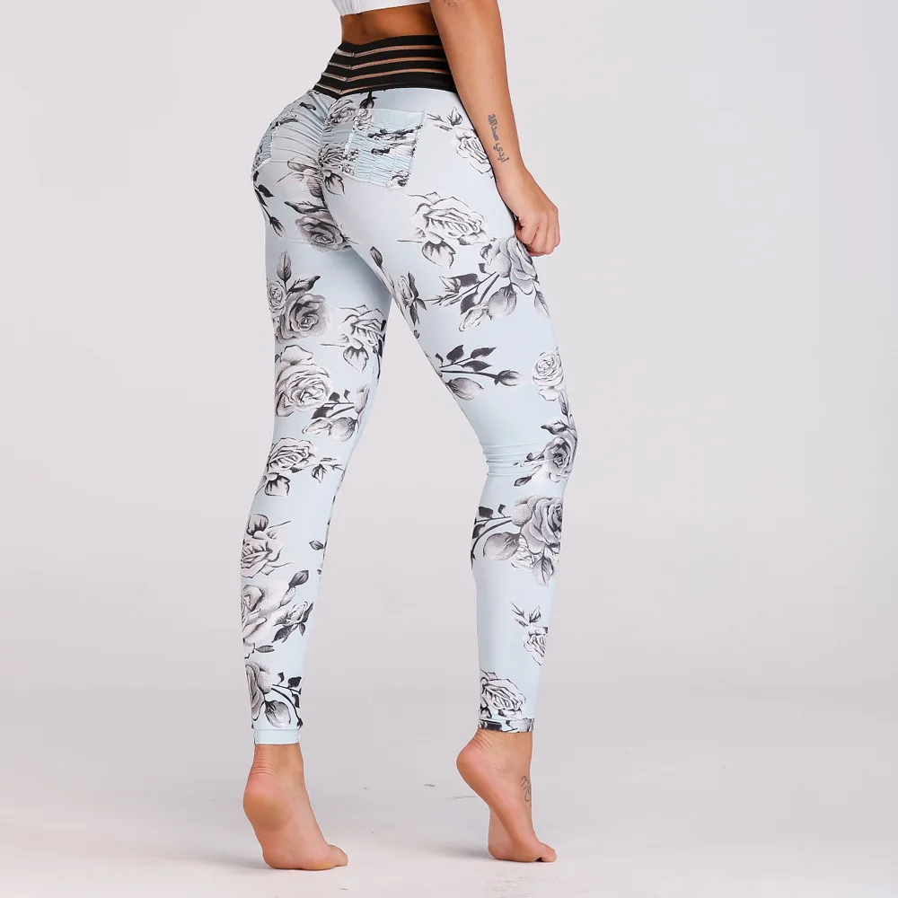 floral tight pants