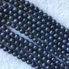 Wholesale Natural Genuine Dark Blue Sapphire Round Loose Faceted Beads 8mm 15" 05842 5