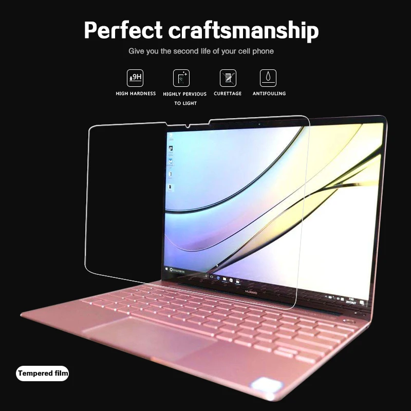

Front Clear Tempered Glass Film For Huawei MateBook X /X PRO WT-W09 MACH-W19 13.3" 13.9" Tablet Screen Protector Film