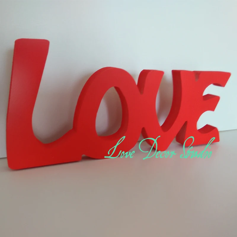 

wooden love letter registered letter decorative gift wedding decoration red