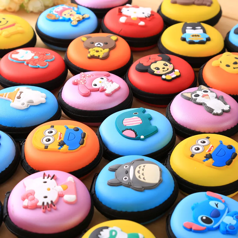 

Cartoon Earphone Storage Bag Case For Headphone Earbuds Key Coin Hard Holder Box Carrying Hard Hold Case Memory Card Ear Pads
