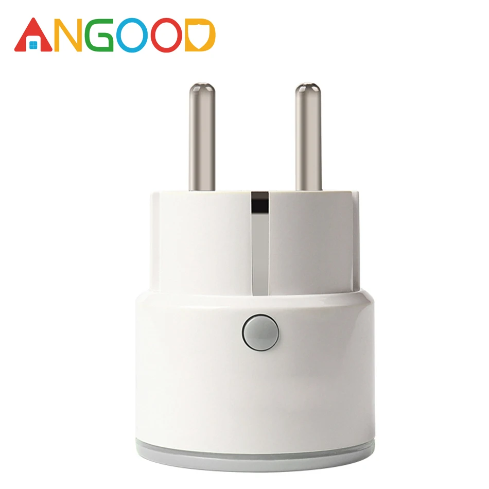 

ANGOOD EU Plug Wifi Smart Socket Smart Home Intelligent Switch Timing Control Support Tuya Smart Life App/Google Assistant/Alexa